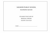 SALWAN PUBLIC SCHOOLsalwanpublicschool.com/pdf/Academic Planner 2018-19/Class XI... · 1 BOOK LIST Subject Name of book Publisher English Hornbill (Text Book) Snapshots (Supplementary