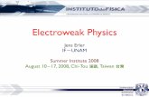 Electroweak Physics - phys.cts.ntu.edu.twphys.cts.ntu.edu.tw/si2008/Erler.pdf · Electroweak Physics Jens Erler IF－UNAM Summer Institute 2008 ... and because I would end up giving