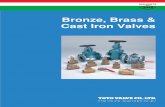 Bronze, Brass & Cast Iron Valves - hisakadovn.com VALVE (CAST IRON, BRONZE).pdf · Bronze, Brass & Cast Iron Valves ... Notes 1) Refer to the individual specification sheet or the