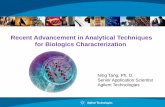 Recent Advancement in Analytical Techniques for … · Recent Advancement in Analytical Techniques for Biologics Characterization Ning Tang, ... • Bio-inert HPLC-UV, CE ... 2011