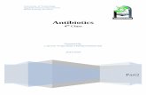 Antibiotics - الجامعة التكنولوجيةuotechnology.edu.iq/.../bio/lectures/4c/5-Antibiotics_part2.pdf · Medical Use β-Lactam antibiotics are indicated for the prophylaxis