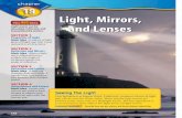 Light, Mirrors, and Lenses - پایگاه اینترنتی ...chemistry-dept.talif.sch.ir/PDF/Glencoe/Glencoe22 - Introduction to... · Light, Mirrors, and Lenses Make the following
