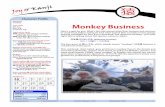 Monkey Business - HOME | Joy o' Kanji · Monkey Business Here’s a quiz for ... If monkeys are hard-pressed to control themselves, it stands to reason that they ... the back isn’t