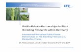 Name der Veranstaltung Public-Private-Partnerships in Plant · Name der VeranstaltungPublic-Private-Partnerships in Plant Breeding Research within Germany ... GFP-Projects 2014 ...