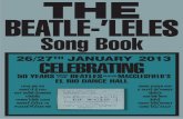 THE BEATLE-’LELES - chordstrum.com song book.pdf · 26/27th january 2013 celebrating 50 years beatles macclesfield’s el rio dance hall the beatle-’leles song book since the