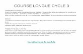 COURSE LONGUE CYCLE 3 - ac-lyon.fr · Les situations du module Situation de référence Situation d’apprentissage Atelier d’apprentissage Présentation de l’activité : course