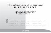 Centrales d'alarme BUS HELIOS - groupema.free.frgroupema.free.fr/71_notice_simplifiee_bus_tsb_2talco.pdf · Raccordement des Entrées (détecteurs) Généralités de raccordement