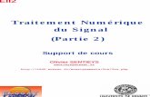 Traitement Numérique du Signal (Partie 2)perso.univ-rennes1.fr/olivier.sentieys/teach/TNS_Partie_2.pdf · TFD, convolution linéaire 2. TFR : Transformée de Fourier Rapide VI. Quantification