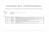 Gestion des Autorisations - users.b-rail.beusers.b-rail.be/portal_doc/prod/A966C/F/Authorisations - Manager... · 3.2 Gestion d'application ... Gestion des Autorisations AUTORISATION