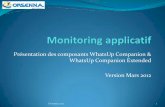 Présentation des composants WhatsUp Companion & … · serveurs de superviser les performances et le bon ... ou de mesurer les temps de ... ou se trouve le client JMeter, et à effectuer