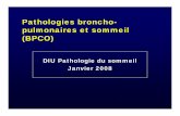 Pathologies broncho- pulmonaires et sommeil (BPCO)€¦ · Pathologies broncho-pulmonaires et sommeil (BPCO) DIU Pathologie du sommeil Janvier 2008