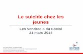 Le suicide chez les jeunes - info-suicide.be€¦ · 21 mars 2014 Les Vendredis du Social Etat des lieux en province du Luxembourg Faire de la prévention du suicide? A BIEN-ETRE