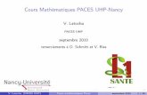 Cours Mathématiques PACES UHP-Nancyunf3s.cerimes.fr/media/paces/Lorraine/math/UE4_Latocha_cours_1.pdf · 1 Fonctionsd’unevariableréelle Rappelsurlacontinuité Dérivation Fonctionsusuelles