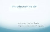 Introduction to NP - Home Pages of People@DUpeople.du.ac.in/~ngupta/files/Epitech/Introduction_to_NP.pdf · Optimization Vs Decision Problems In case of Optimization problems, each