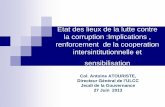 Problématique de la corruption - ENAPinternational.enap.ca/international/docs/PARGEP/Documentation/ULCC... · corruption et infractions assimilées ; ... L’UTILISATION DES RECETTES