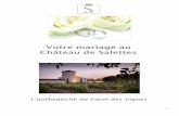 Votre mariage au Château de Salettes -Salettes... · - Fin de soirée à 2h00 du matin (par arrêté préfectoral). ... Grosse langoustine au piment d’Espelette et citron jaune