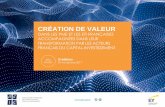 CRÉATION DE VALEUR - ey.com · = Variation de la valeur de l’entreprise - Variation de l’endettement financier net ... PRINCIPAUX DÉTERMINANTS DE LA CRÉATION DE VALEUR CHIFFRES