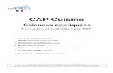 CAP cuisine CCF SA 2010 - Académie d'Orléans-Tourssbssa-lp.ac-orleans-tours.fr/fileadmin/user_upload/sbssa/dossier... · Académie Orléans-Tours 2009 MINISTERE DE L'EDUCATION NATIONALE