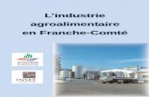 L’industrie agroalimentaire en Franche-Comté · CENTRALE LAITIÈRE DE FRANCHE-COMTÉ Fabrication de fromages Belfort (90) 100 à 149 JURAGRUYÈRE Affinage Vevy (39) 50 à 99 COOPÉRATIVE
