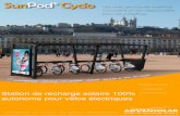 Station de recharge solaire 100% autonome pour vélos ... - Fiche produit.pdf · Rayonnement de 40km autour de la station ... - Vélos électriques en libre-service - Charger, sécuriser