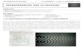 INTERFERENCES DES ULTRASONS - …remy.duperray.free.fr/downloads-10/files/TP-Ondes-Interferences.pdf · 1 TP SIGNAUX PHYSIQUES R. DUPERRAY Lycée F. BUISSON PTSI INTERFERENCES DES