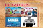 Programme du 1 Le Taurus 2018 - ville-meze.fr · fermeture du cinéma du 27 août au 11 septembre 2018 inclus ciné-patrimoine //samedi 15 septembre 18h « naïs ...