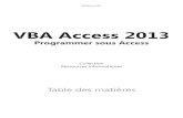 VBA Access 2013 - m.editions-eni.fr · Editions ENI VBA Access 2013 Programmer sous Access Collection Ressources Informatiques Table des matières