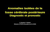 Anomalies isolées de la fosse cérébrale postérieure · Anomalies isolées de la fosse cérébrale postérieure Diagnostic et pronostic C Durand- F Dubois Réunion CPDPN Grenoble