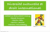 Diversité culturelle et droit international · Diversité culturelle et droit international Catherine Blanchard-Hoang Pascal Dumont Martin Hétu Martin Laroche ... •124 États
