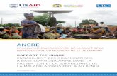 ANCRE - URC EBOLA Engagement OBC.… · prevention et la surveillance de la maladie a virus ebola au benin dÉcembre 2017 ancre programme d’amÉlioration de la santÉ de la