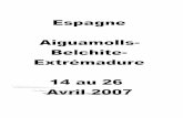 Voyage ornithologique en Espagne Aiguamolls-Belchite ... · 2 Voyage ornithologique en Espagne Aiguamolls-Belchite-Extrémadure Du 14 au 26 avril 2007 Amine et Stéphanie Flitti 16