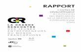 RAPPORT - Les Offices jeunesse internationaux du … · •Promouvoir un modèle de gestion basé sur les résultats ; ... notamment en facilitant l’accès aux marchés et au financement;