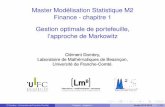 Master Modélisation Statistique M2 Finance - chapitre 1 ...cdombry.perso.math.cnrs.fr/Finance_ch1.pdf · Gestion optimale de portefeuille, l’approche de Markowitz Clément Dombry,