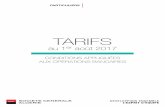 TARIFS - societegenerale.dz appliquées à la clientèle de Particuliers Tarifs en vigueur au 01/08/ 2017 Voici les principales conditions appliquées aux opérations bancaires des