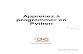 Python programmer en Apprenez à - data.brains … · Un langage de programmation interprété ... Lancer Python ...