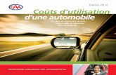 Coût d’utilisation d'une automobile 2012caa.ca/docs/fr/CAA_Driving_Costs_French.pdfLe carburant, l’entretien, le facteur de dépréciation sont tous des facteurs qui s’ajoutent