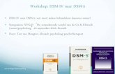 Workshop: DSM-IV naar DSM-5 - nvgzp.nl · Programma workshop • DSM-5 ‘basics’, interactieve presentatie over doel, structuur, inhoud en gebruik DSM-5 en verband met Beschrijvende