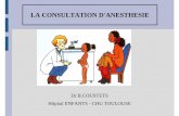 LA CONSULTATION D'ANESTHESIE - reanesth.chu …´mes... · Compte rendu de la consultation, et mention de ... Enfant avec pathologie chronique et/ou évolutive ... Suture chirurgicale