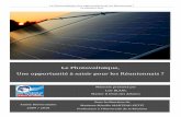 Le Photovoltaïque, Une opportunité à saisir pour les ... · À M. Bernard SOUPRAYENMESTRY, chef de GR et Prospective & Stratégie EDF – SEI Réunion À M. Jean ...