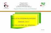 Draft Bulletin Epidemiologique ANNUEL 2017 du Paludisme … · BULLETIN EPIDEMIOLOGIQUE ANNUEL 2017 DU PALUDISME AU SENEGAL Programme National de Lutte contre le Paludisme