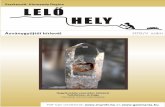 (Teljes oldalas fénykép) - Geomániageomania.hu/ujsag/Lelohely-2012-5.pdf · Néhány lelet a Tatárkáról: Kvarcnapocska limoniton Vasas kvarckristály Zárványos kvarc Adulárok