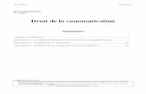 Droit de la communication - campus-electronique.fr · La communication événementielle 3.4.1. La réglementation liée à l’utilisation du domaine public 3.4.2. Les relations avec