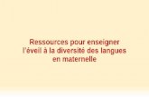 Ressources pour enseigner l’éveil à la diversité des ...blogacabdx.ac-bordeaux.fr/espacelangue24/wp-content/uploads/sites/... · langue à l’autre association pour la promotion