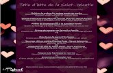 Table d’hôte de la Saint-Valentin - Restaurant Le Rituelrestaurantlerituel.com/documents/medias/Th-Saint-Valentin-2017.pdf · Oignons rouges marinés au vinaigre de riz ou ...