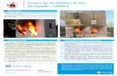 Essais de résistance au feu de façade - LEPIR IIefectis.com/wp-content/uploads/2016/05/resistancelepir.pdf · 2016-10-30 · Essai LEPIR II sur façade extérieure en XXX Essai