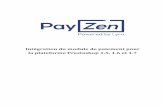 Intégration du module de paiement pour la plateforme ... · • Envoie l'adresse des points relais Mondial Relay / DPD France / SoColissimo pour Facily pay Oney. • Ajout du sous-module