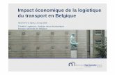 Impact économique de la logistique du transport en … · 2013-11-06 · Impact économique de la logistique du transport en Belgique Frédéric Lagneaux, Analyse micro-économique