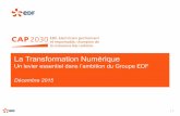 La Transformation Numérique - aescm.fr ae-scm edf.pdf · évoluer nos pratiques managériales Accélérer la transformation numérique au sein du Groupe Maîtriser les coûts pour