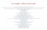 Code électoral - SUDCAMsudcam.com/pdf/5/code electoral v2012.pdf · p.1 Code électoral Code électoral Version 20120127 Traitement réalisé par Stéphane Habett Roux pour le compte