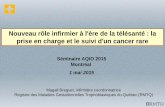 Nouveau rôle infirmier à l'ère de la télésanté : la prise ... VF.pdf · Registre des Maladies Gestationnelles Trophoblastiques du Québec (RMTQ) 1 mai 2015 ... Gestational Trophoblastic